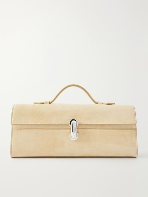 SAVETTE Slim Symmetry Suede Tote