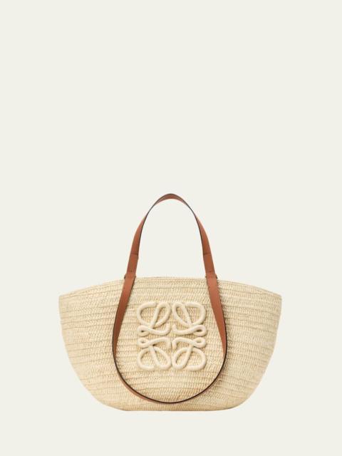 Loewe x Paula's Ibiza Extra Large Eclipse Basket Bag in Raffia and Calfskin