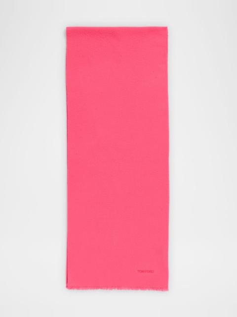 TOM FORD Men's Cashmere Tonal Logo Scarf