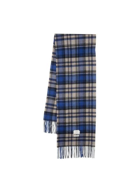ADER error check-pattern wool scarf