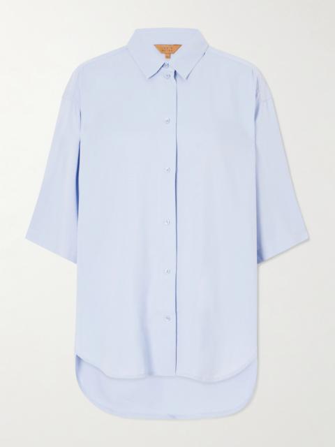 JAMIE HALLER Elbow Silk Shirt
