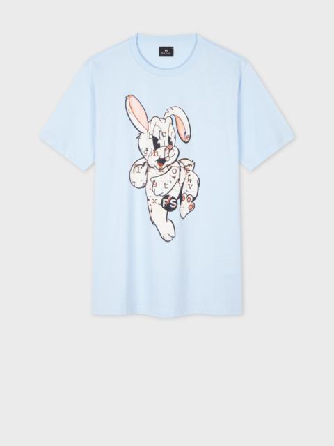 Paul Smith Sky Blue 'Bunny' Print T-Shirt