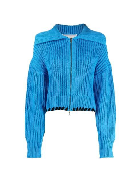 chunky wide collar jumper