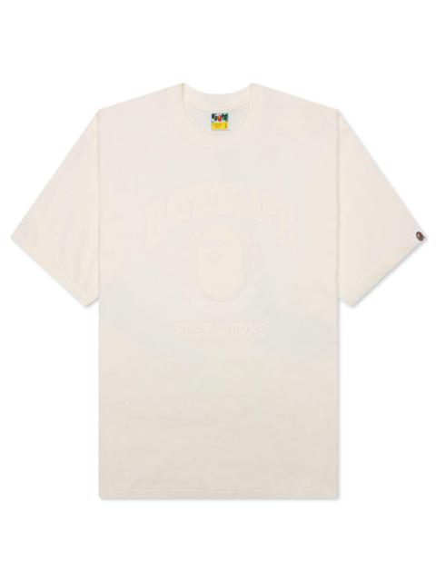 BATHING APE RELAXED FIT TEE - IVORY