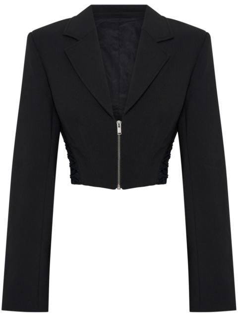 Dion Lee zipped cropped blazer