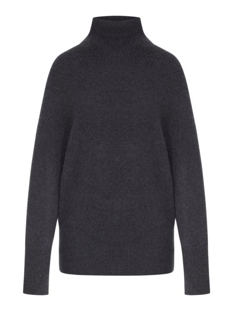 GIORGIO ARMANI HIGH NECK SWEATER IN SHAVED CASHMERE