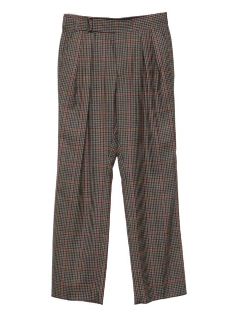 Paul Smith check pleated trousers