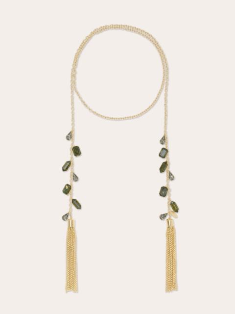 RAMY BROOK Alanna Stone Tie Lariat Necklace
