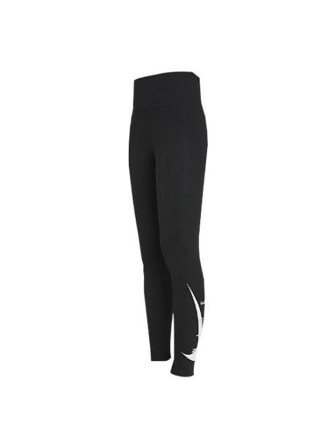 Nike (WMNS) Nike Swoosh Run Logo Fitness Pants Black DA1146-010