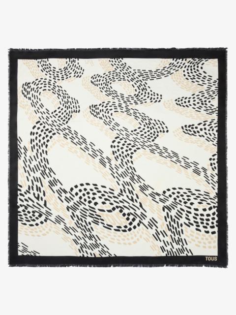 TOUS Beige square Scarf TOUS Infinity