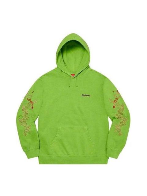 Supreme Supreme Dragon Overdyed Hooded 스웨터 '그린 레드'SUP-SS20-670