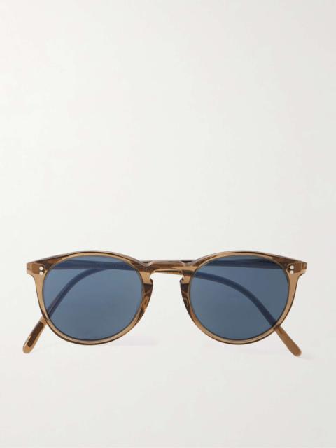 O'Malley Round-Frame Tortoiseshell Acetate Sunglasses