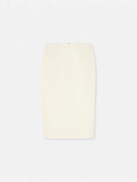 VERSACE Malfilé Silk-Blend Pencil Skirt
