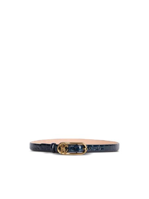 Roberto Cavalli croc-effect RC-Monogram belt