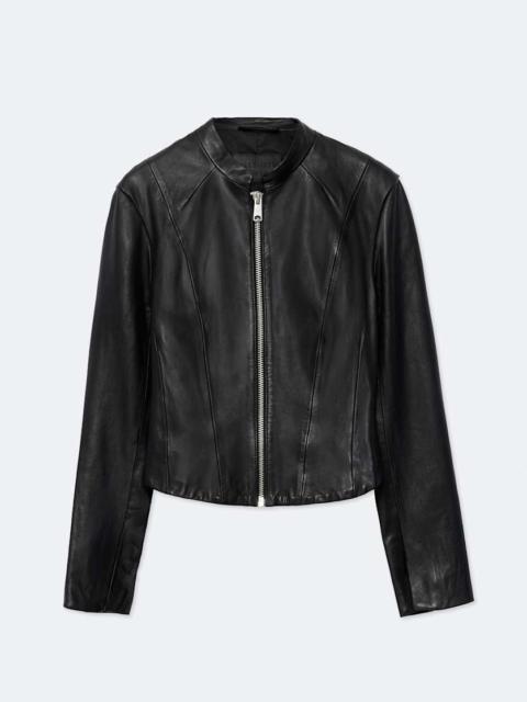 ALLSAINTS SADLER SLIM FIT LEATHER JACKET