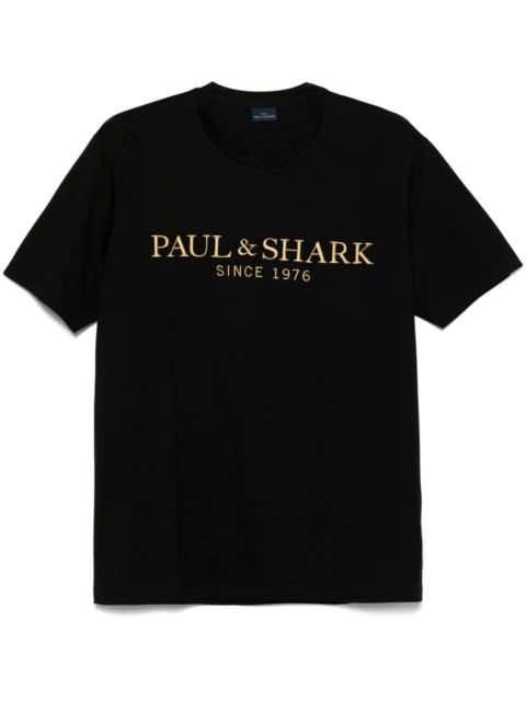 Paul & Shark logo-embroidered T-shirt