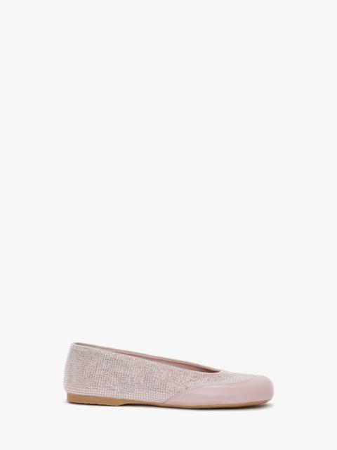 CRYSTAL BALLET FLATS