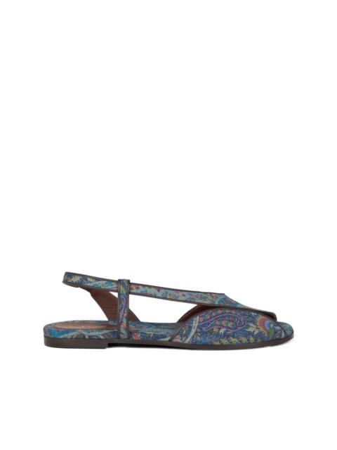 Etro paisley flat sandals