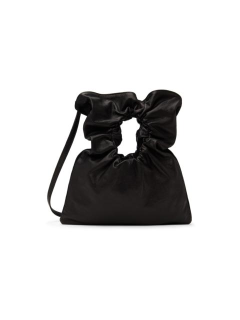 Black Gathered Bag
