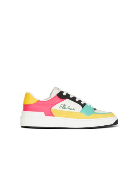 Balmain B-Court Flip trainers in calfskin