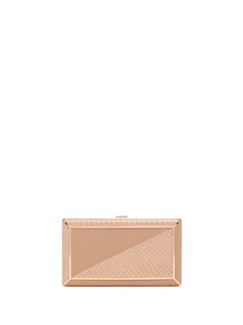 GABRIELA HEARST Callas Clutch in Nude Snakeskin & Nappa Leather