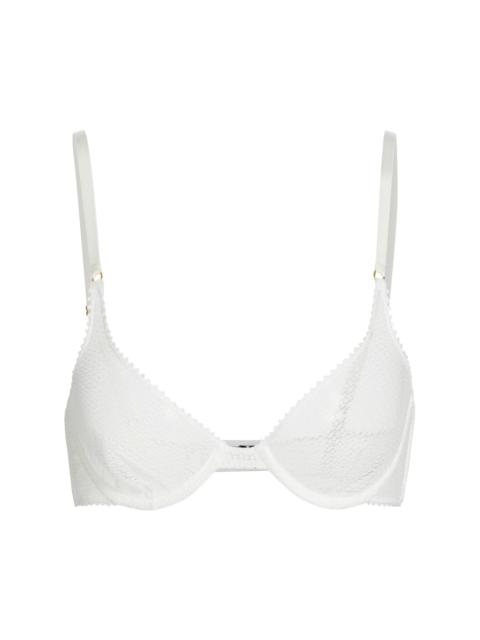 KIKI DE MONTPARNASSE Women's Crochet Lace Demi Bra - Ivory