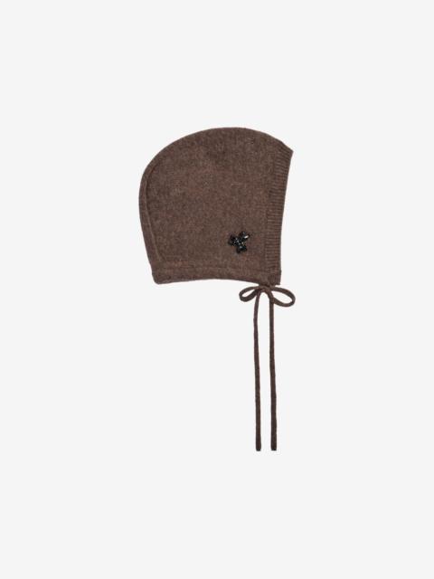 Simone Rocha embellished cashmere beanie hat