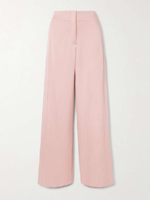 VERONICA BEARD Ronin crepe wide-leg pants Pink