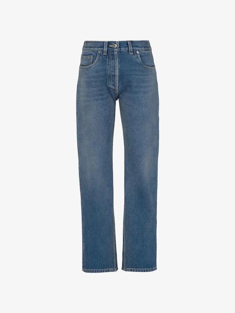 Prada Five-pocket high-rise straight-leg jeans