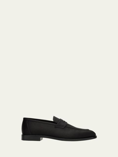Loro Piana Sergio Satin Penny Loafers