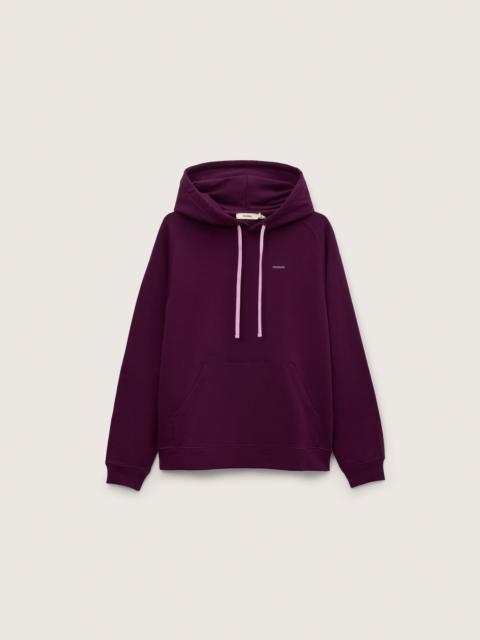 PANGAIA Womens Midweight Drawstring Hoodie - Nocturne Plum