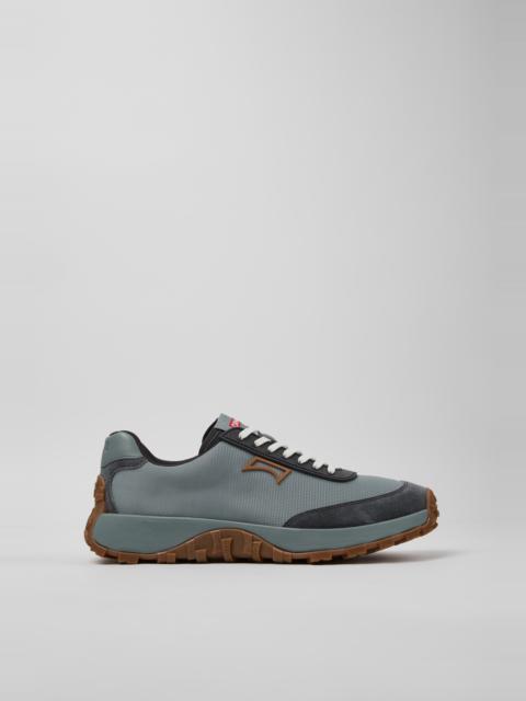 CAMPER Drift Trail Blue Textile and Nubuck Sneakers for Men.