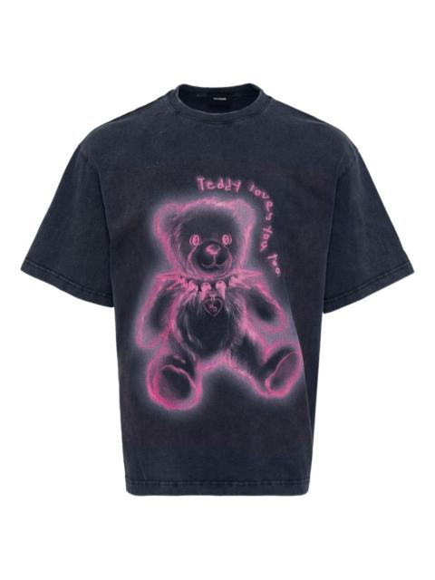We11done Choker Teddy graphic-print T-shirt
