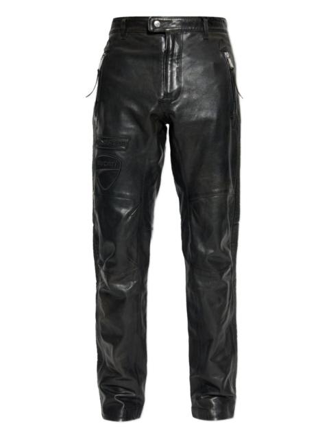 x Ducati Zip Leather Trousers