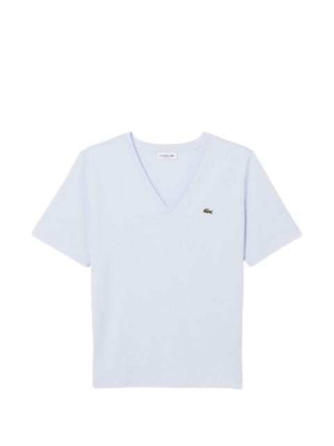 LACOSTE V-neck logo T-shirt