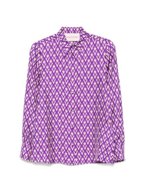 Toute La V twill shirt