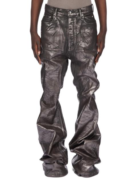 Rick Owens DRKSHDW crackled-effect flared jeans