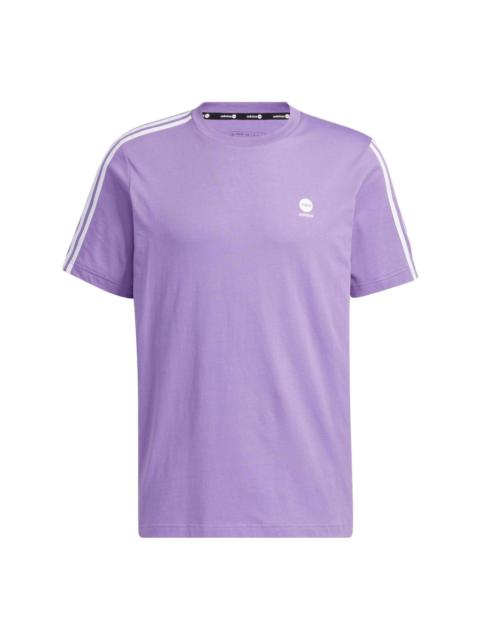 adidas Neo Essentials 3-Stripes T-Shirts 'Purple' HY2671