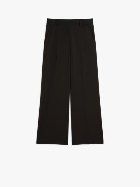 WEEKEND Max Mara VISIVO Wool canvas palazzo trousers