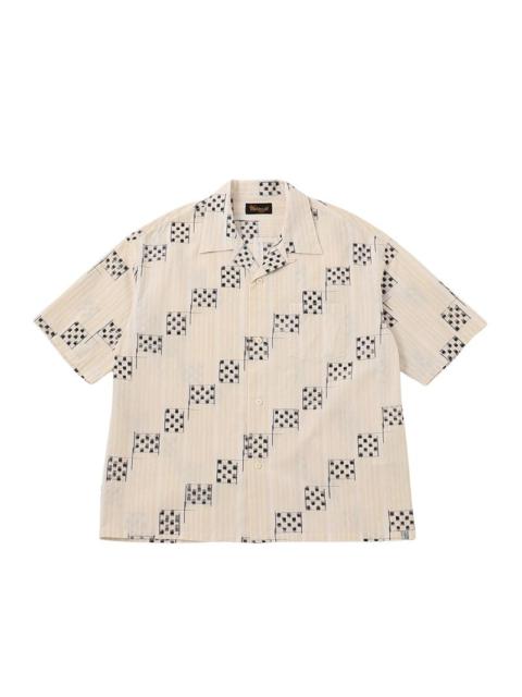 visvim CROSBY SHIRT S/S KASURI WHITE