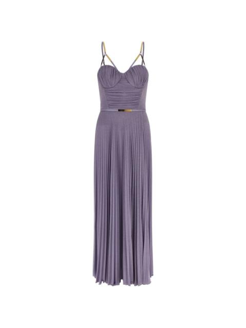 ELISABETTA FRANCHI pleated maxi dress