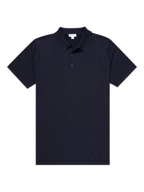 Sunspel short-sleeve button polo shirt