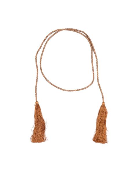 forte_forte crystal-embellishment tassel-detail belt