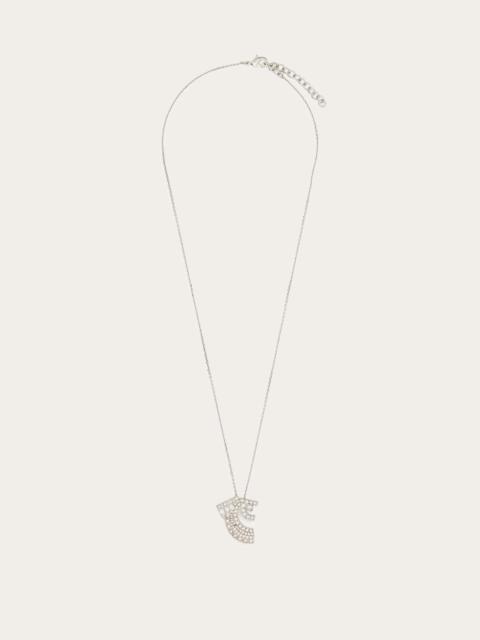 FERRAGAMO Deconstructed Gancio pendant necklace (42cm)