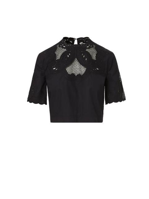 VERONICA BEARD ERROL EMBROIDERED TOP