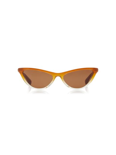 Bottega Veneta Cat-Eye Acetate Sunglasses brown