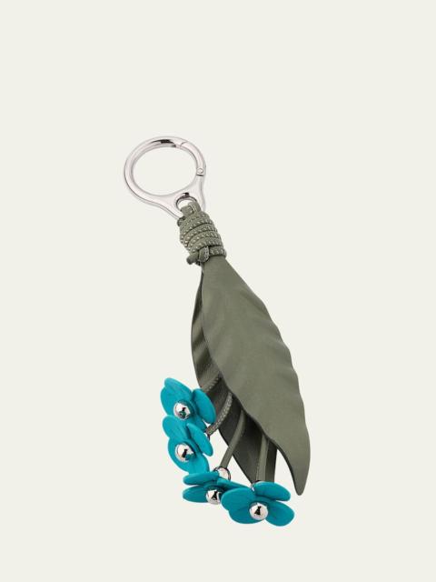 Loewe Strawberry Flower Bag Charm in Calfskin Leather