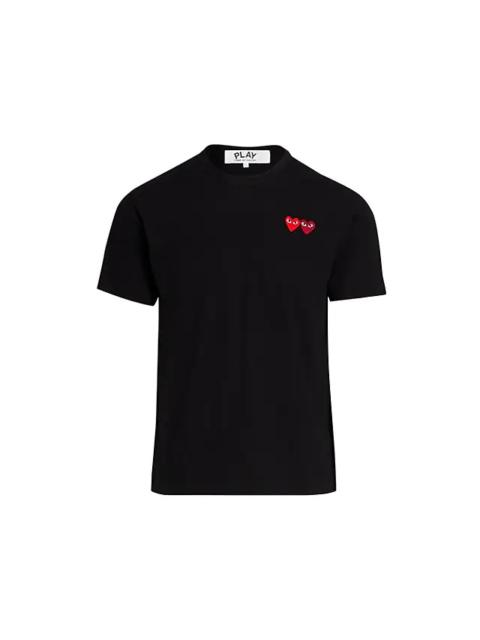 Comme des Garçons PLAY Black Double Heart T-Shirt