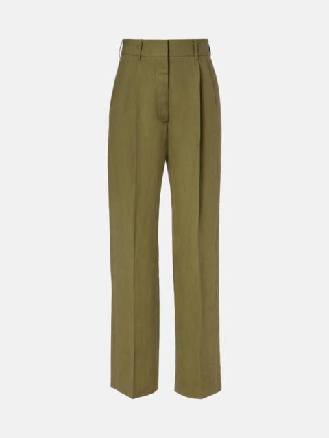 BLAZÉ MILANO Midday Sun linen wide-leg pants