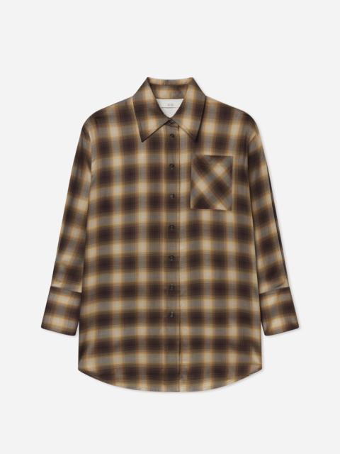 CO Oversized Shirt in Tencel Plaid